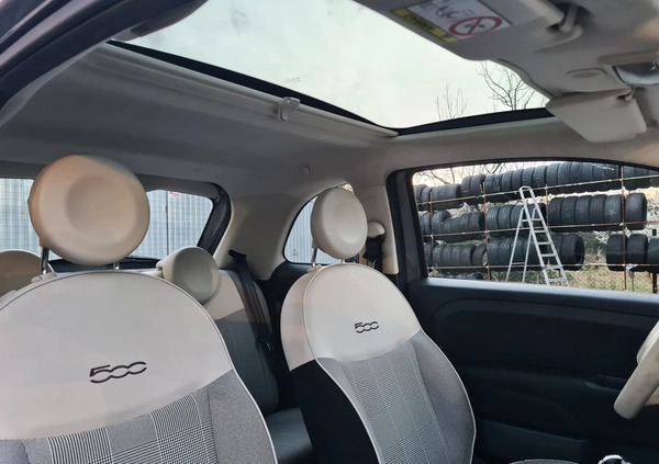 Fiat 500 cena 28999 przebieg: 167972, rok produkcji 2015 z Człopa małe 596